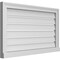 Ekena Millwork Vertical Surface Mount PVC Gable Vent: Functional, w/ 2"W x 2"P Brickmould Sill Frame, 34"W x 20"H GVPVE34X2003SF - alternate 3